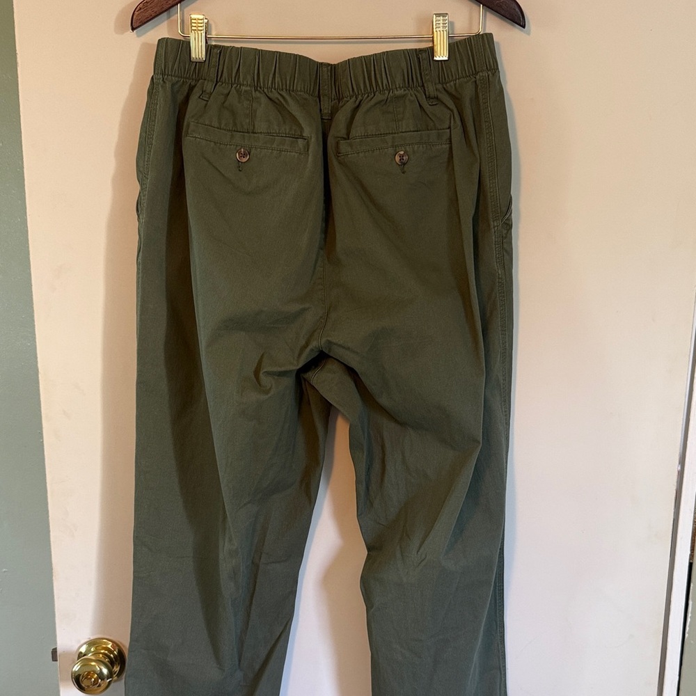Old Navy Women’s Olive Green Cotton OG Chino Pants Sz L Tall NWOT - Picture 4 of 5
